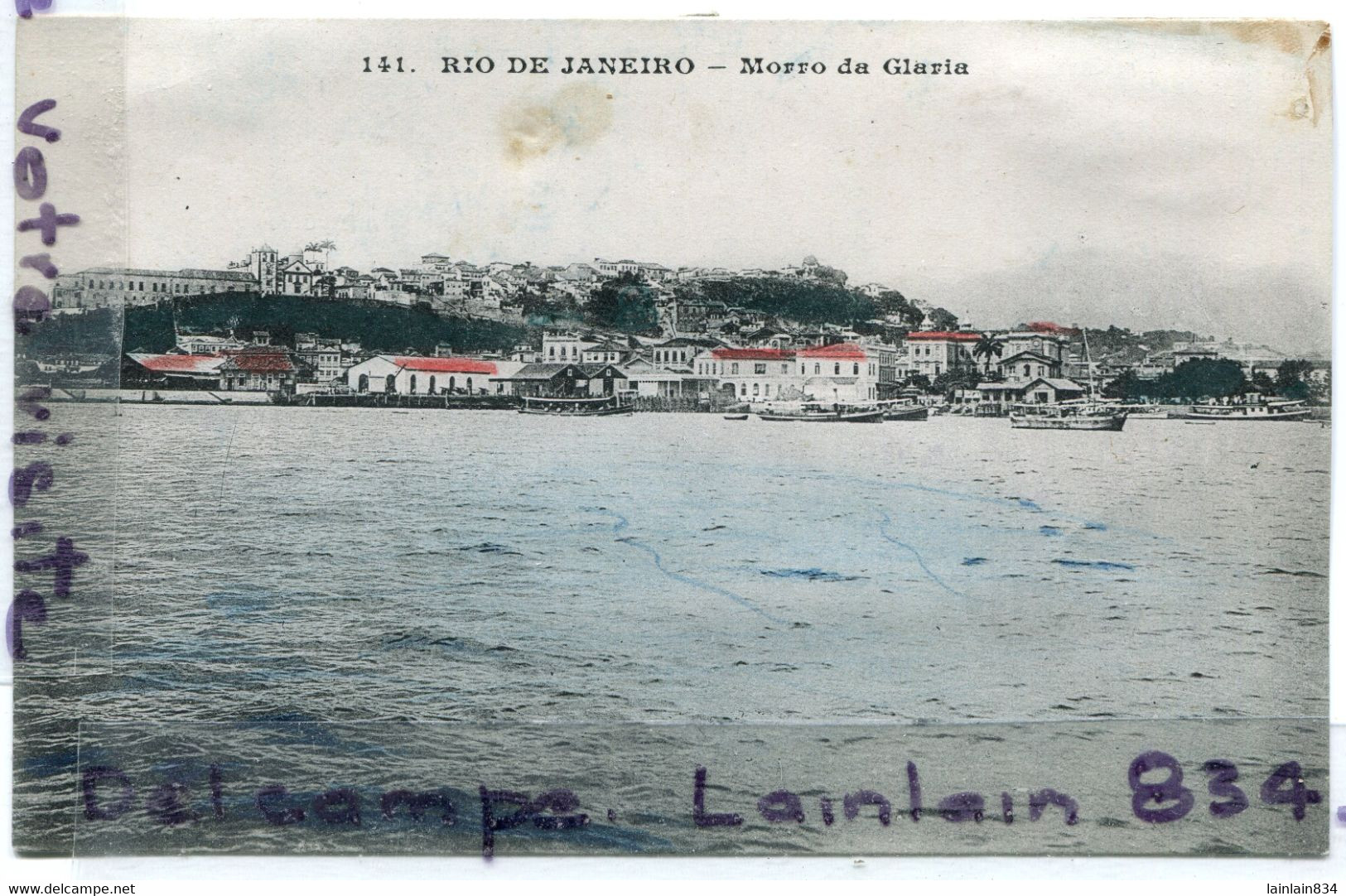 - Brazil - Bresil - 2 CPA De RIO DE JANERO -108 ET 141, Mercadio  Do Peixe, Et Morro Da Glaria, BE, Scans. - Rio De Janeiro