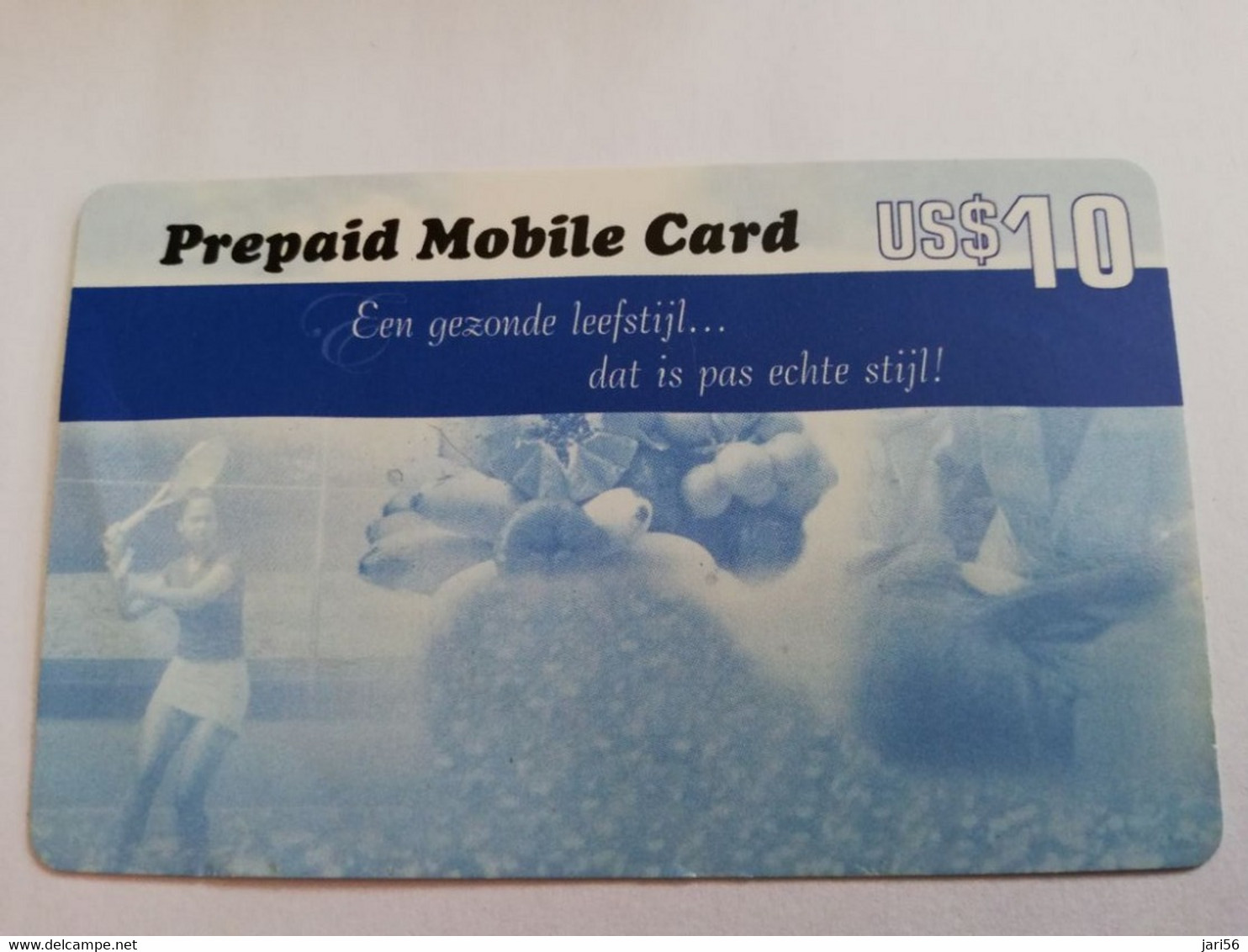 SURINAME US $10  UNIT GSM  PREPAID GEZONDE LEEFSTIJL        MOBILE CARD           **5137 ** - Surinam