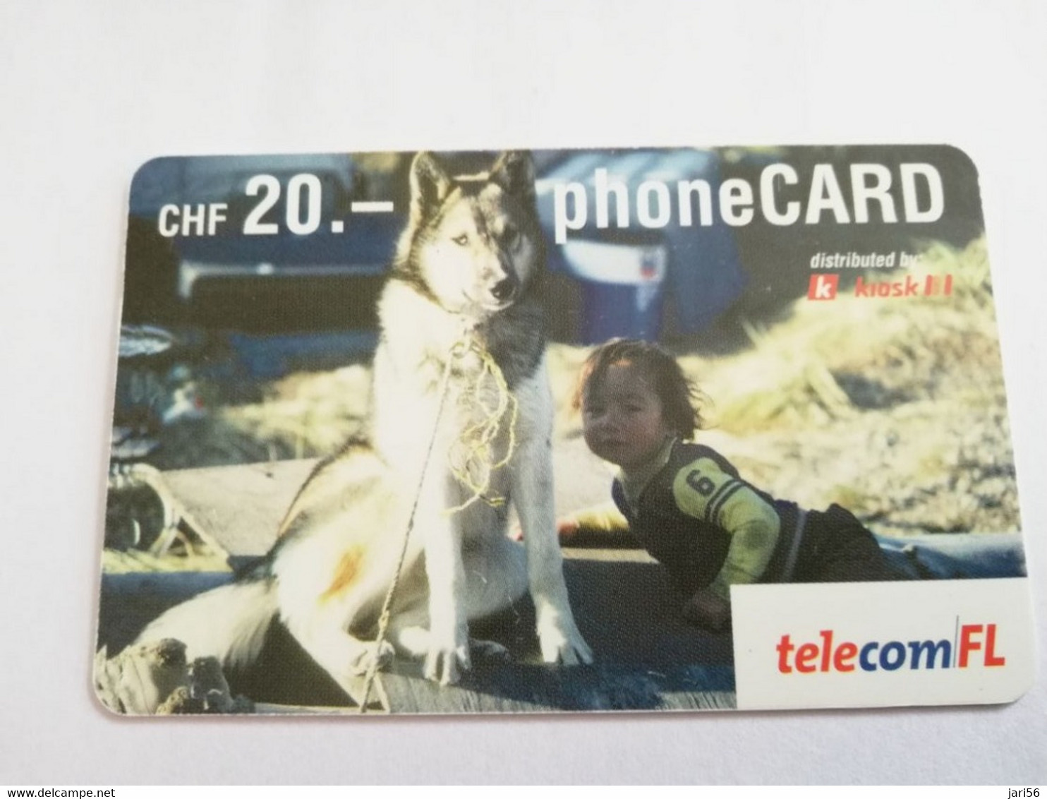 LIECHTENSTEIN ANIMALS CHF 20,- FINE USED PREPAID  DOG      ** 5147** - Liechtenstein