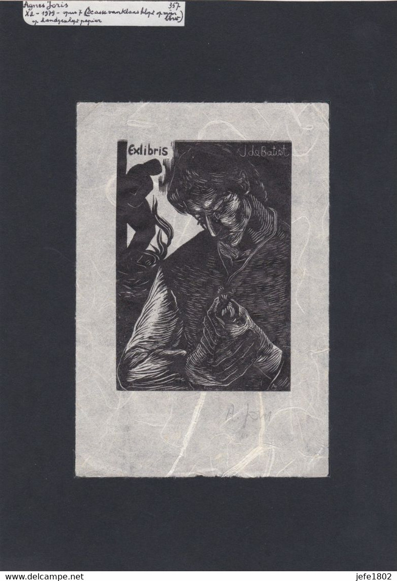 EX-Libris - De As Van Klaas / Tijl Uilenspiegel Klopt Op Mijn Borst By Agnes Joris (B) 1979 - Bookplates