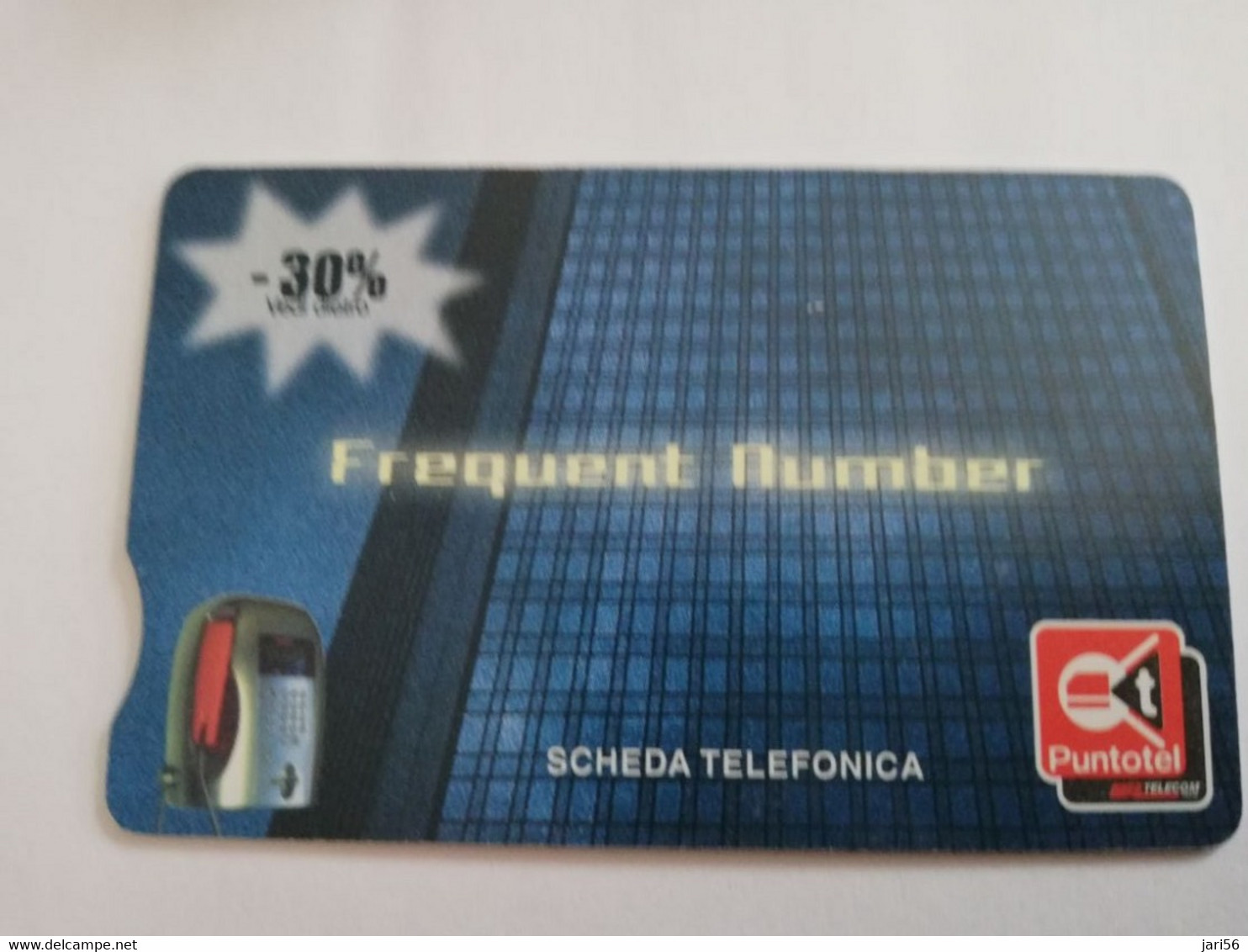 ITALIA CHIPCARD € 5,00  FREQUENT NUMBER     USED   ** 5161** - Öff. Diverse TK