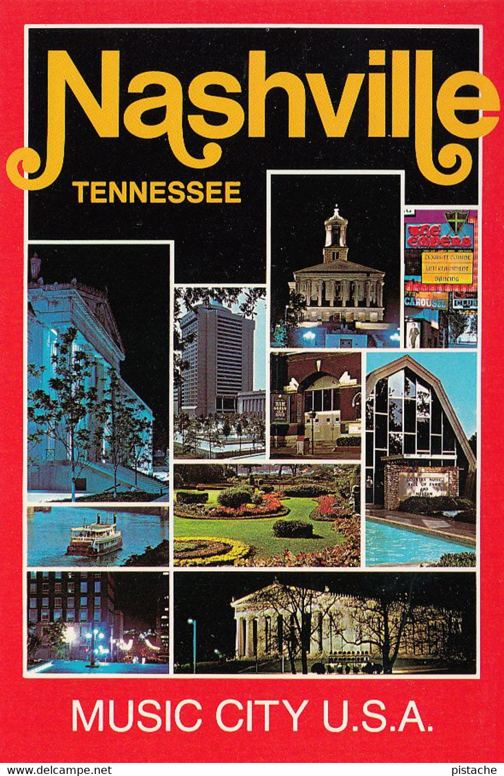 Nashville Tennessee TN USA - Music City - Multiviews - Size 4 X 6 - Unused - 2 Scans - Nashville