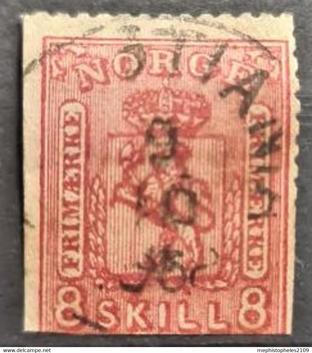 NORWAY 1867 - Canceled - Sc# 15 - 8sk - Gebruikt