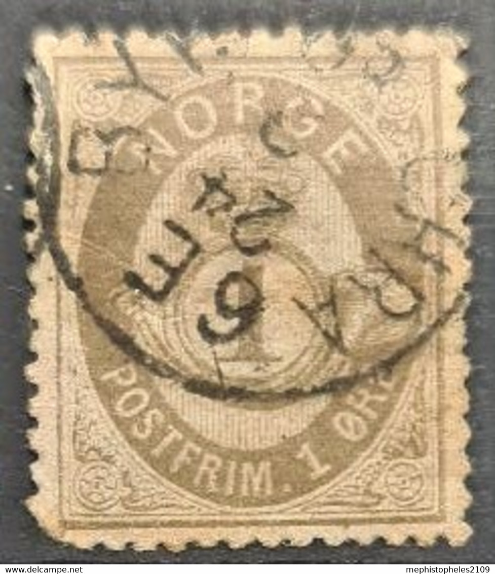 NORWAY 1877/78 - Canceled - Sc# 22 - 1o - Used Stamps