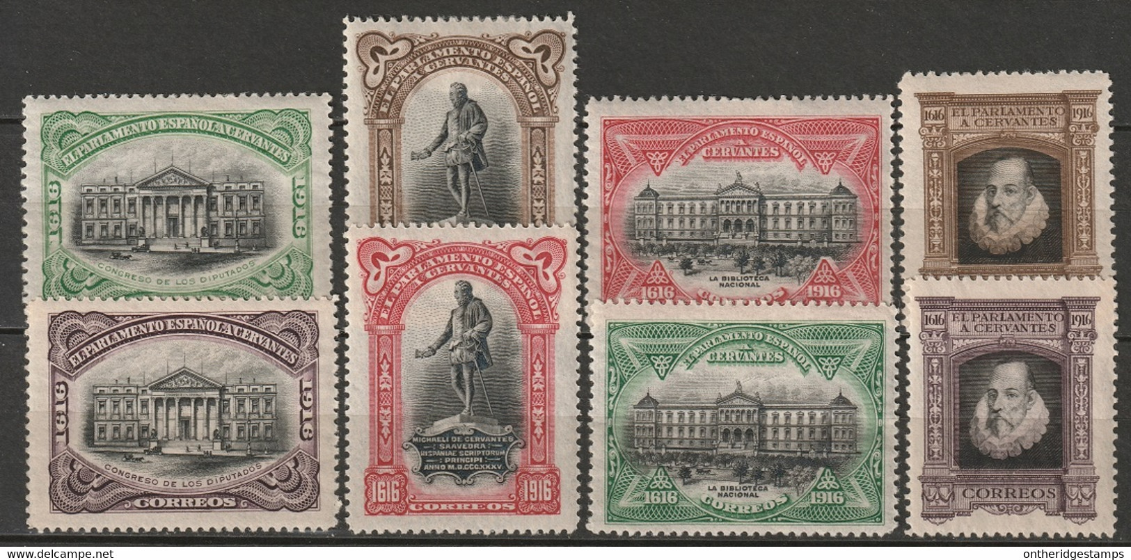 Spain 1931 Sc O12-9  Official Set MH* - Servicios