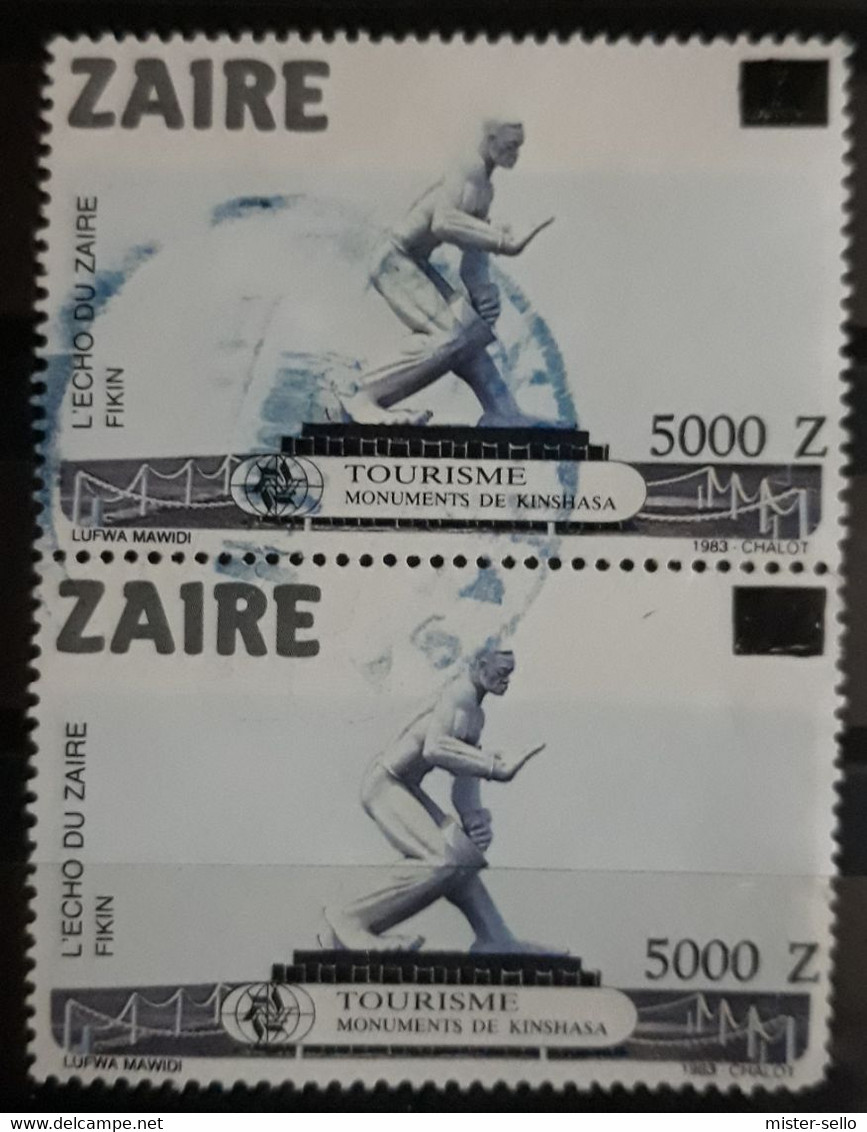 ZAIRE 1991 Stamp Surcharged. USADO - USED. - Gebraucht