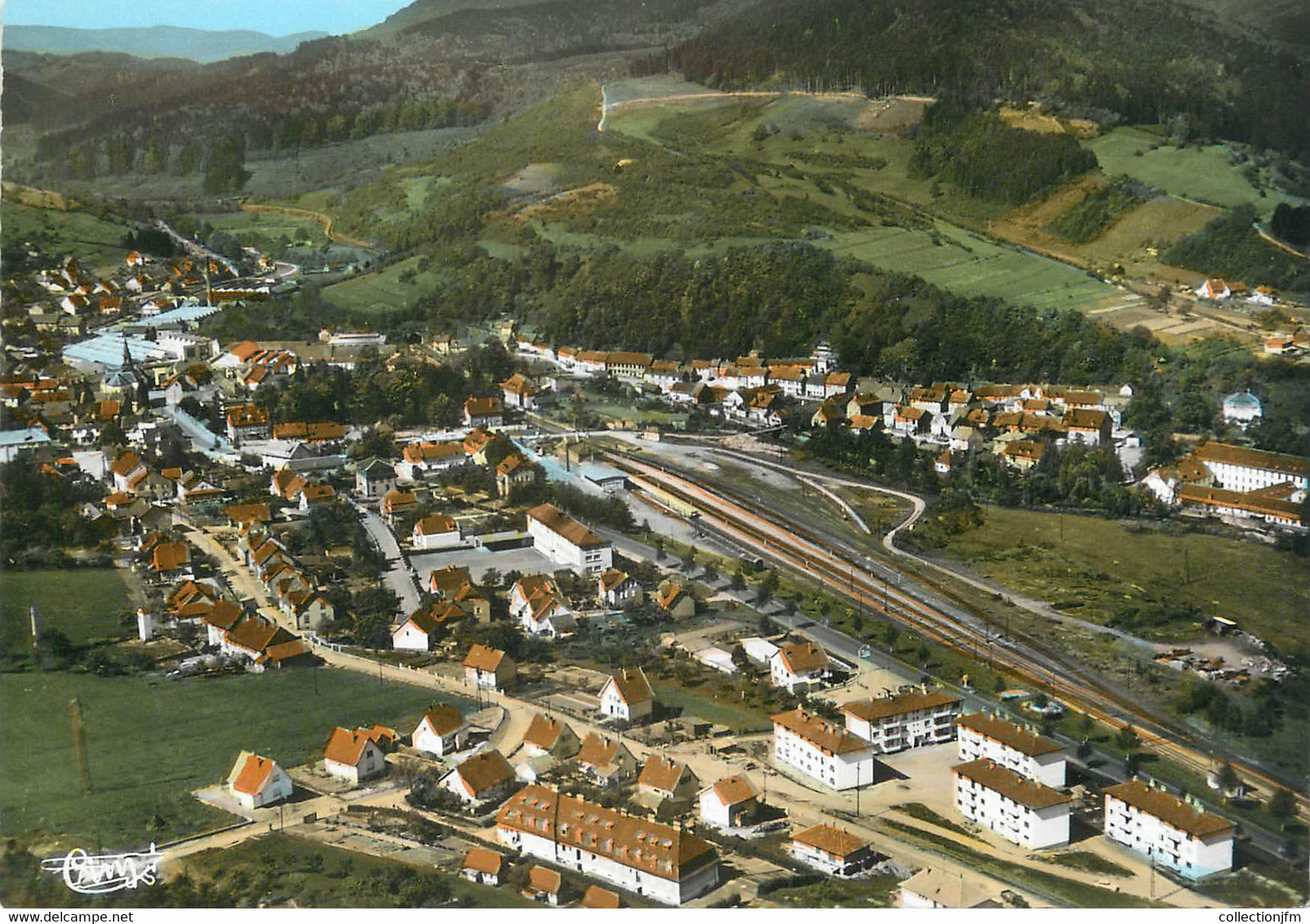 / CPSM FRANCE 67 "Rothau, Vue Générale Aérienne" - Rothau