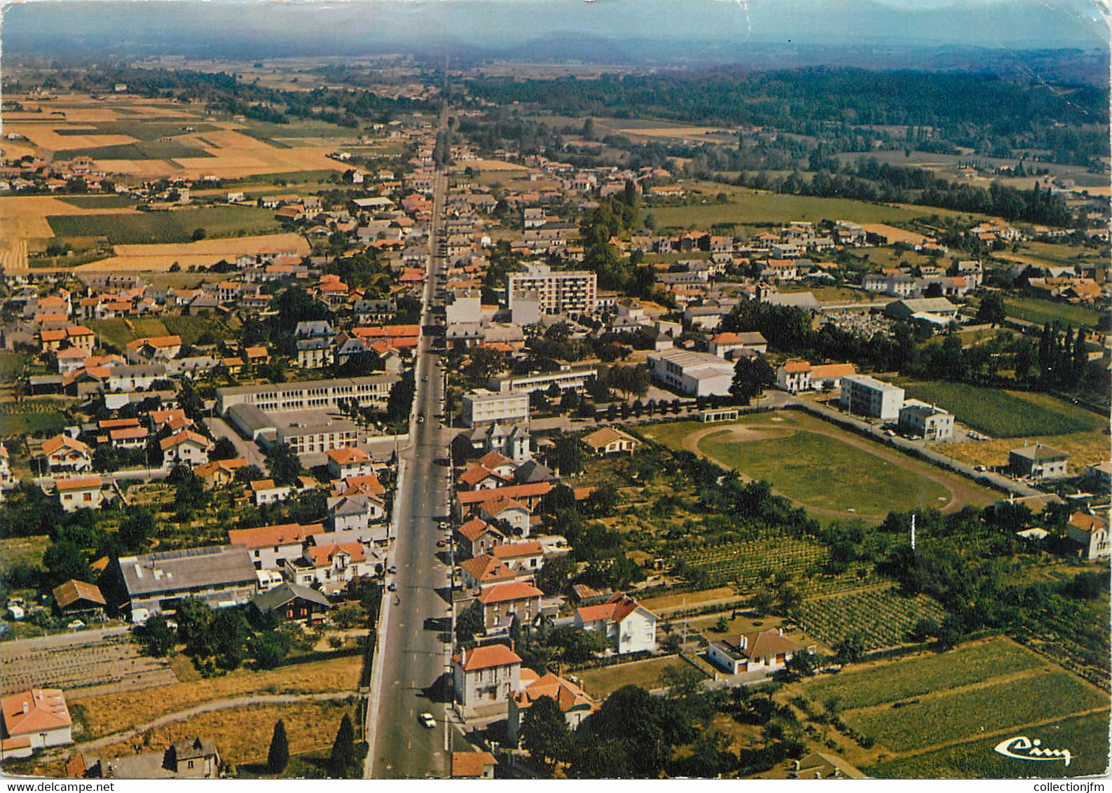 / CPSM FRANCE 65 "Aureilhan, Vue Générale Aérienne" - Aureilhan Semeac