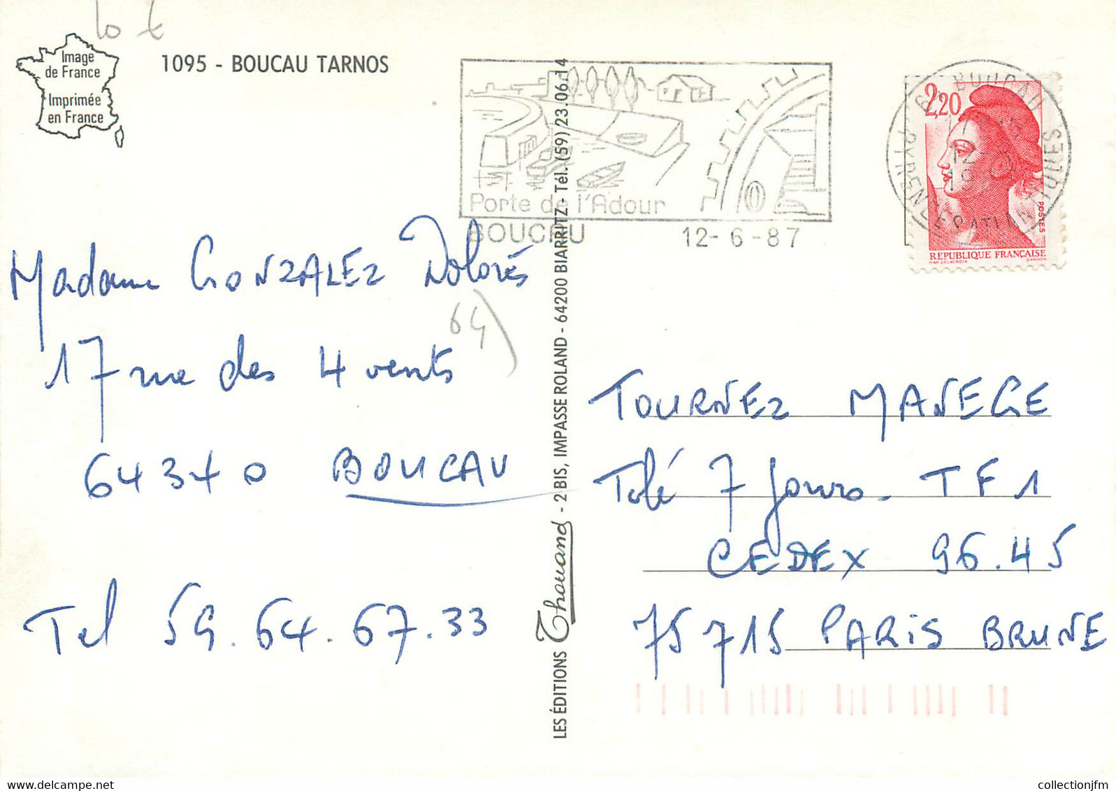 / CPSM FRANCE 64 "Boucau Tarnos" - Boucau