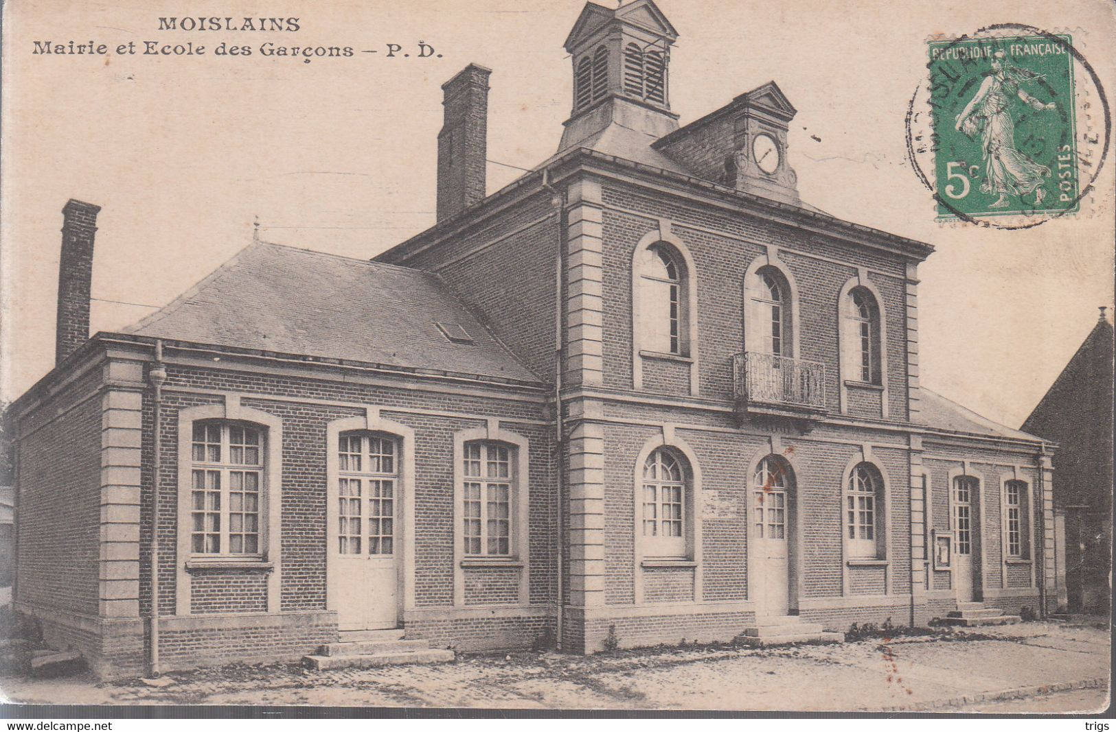 Moislains - Mairie Et École Des Garçons - Moislains