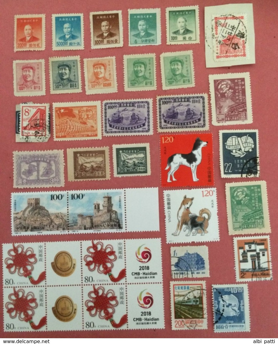 CHINA LOT OF NEWS MNH** AND USED STAMPS - 中國大量新舊Mnh **郵票 - Collections, Lots & Series