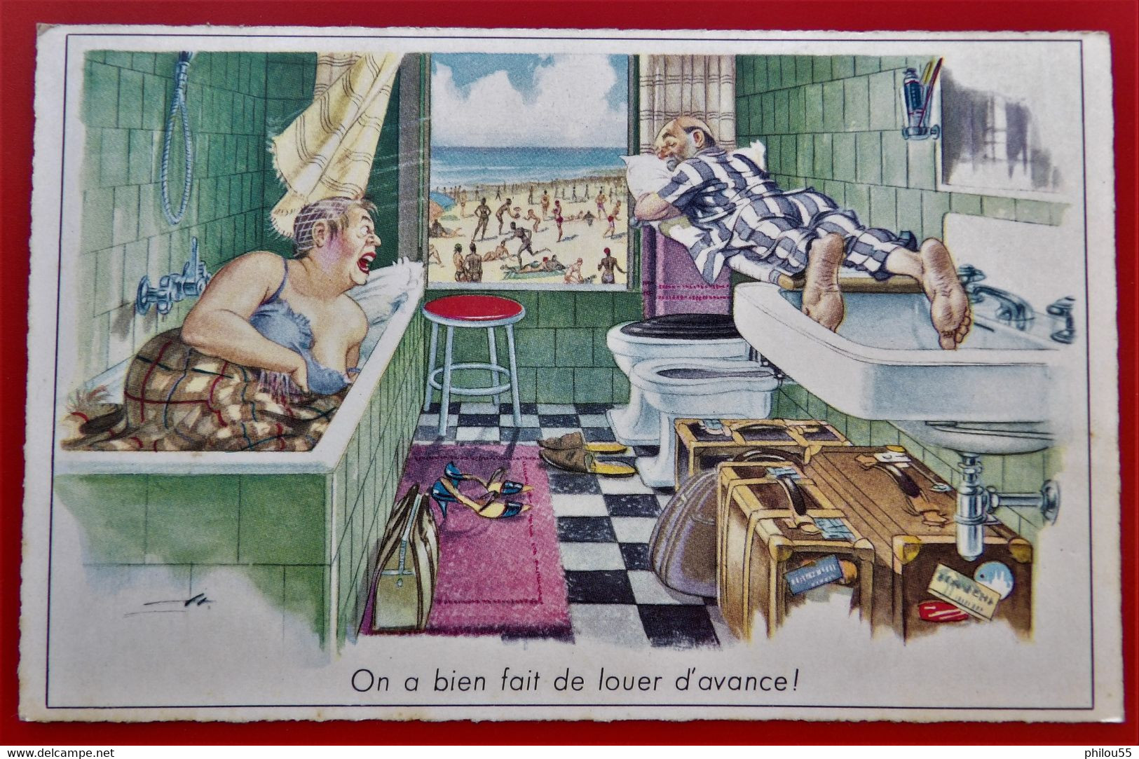 Cpa Fantaisie Illustrateur HOLZER  MD PARIS Femme Forte Serie N°080 - Holzer, Adi