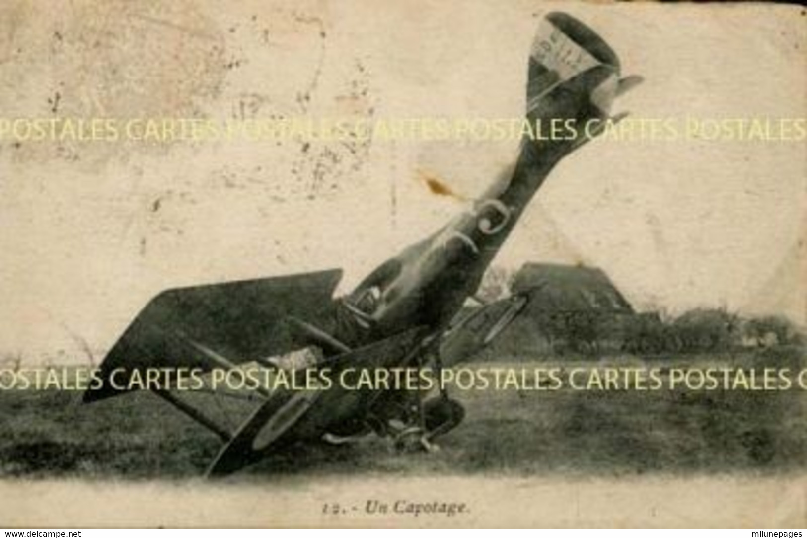 Capotage D'un Biplan De Chasse Nieuport-Delage NiD-29 C1  N°5 Probable De La SAP-153 - Accidentes