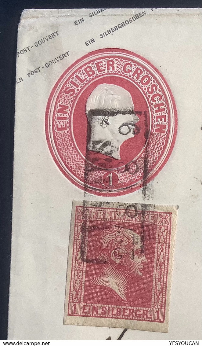 Preussen Mi.10 B Auf 1 Sgr Ganzsache LABES 1861>Liepe(Pommern Stettin Regenwalde Polen Poland Brief Cover - Postal  Stationery