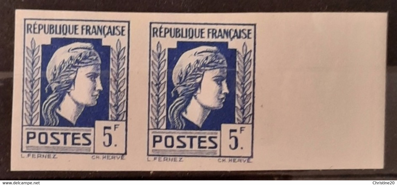 France 1944 Coq Et Marianne (d'Alger) N°645 Paire BdF ** TB Cote Maury 160€ - 1944 Coq Et Marianne D'Alger