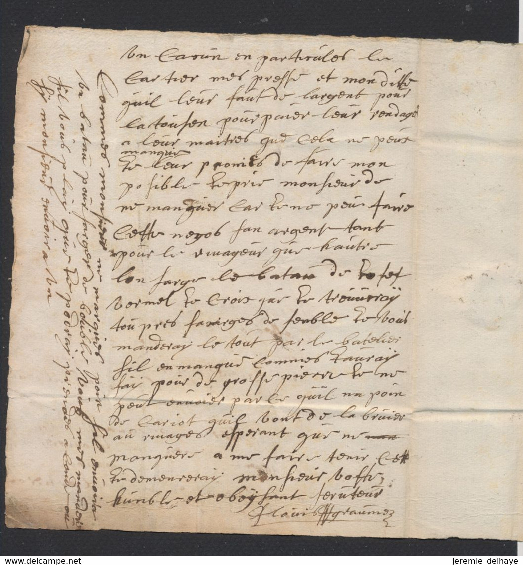 Précurseur - LAC Datée De Blaton (1700) Sans Port Manuscrit > Gand / A Examiner, Bon état. - 1621-1713 (Pays-Bas Espagnols)