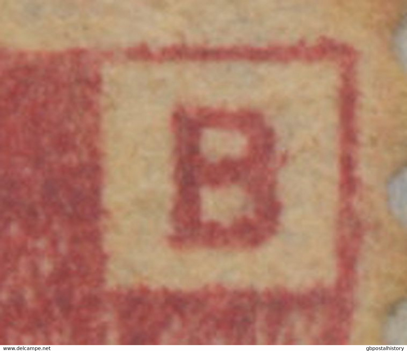 GB 1866 QV 1d Rose-red Pl.82 With Rare Variety: Thick (double?) Letter "B" (BI) - Covers & Documents