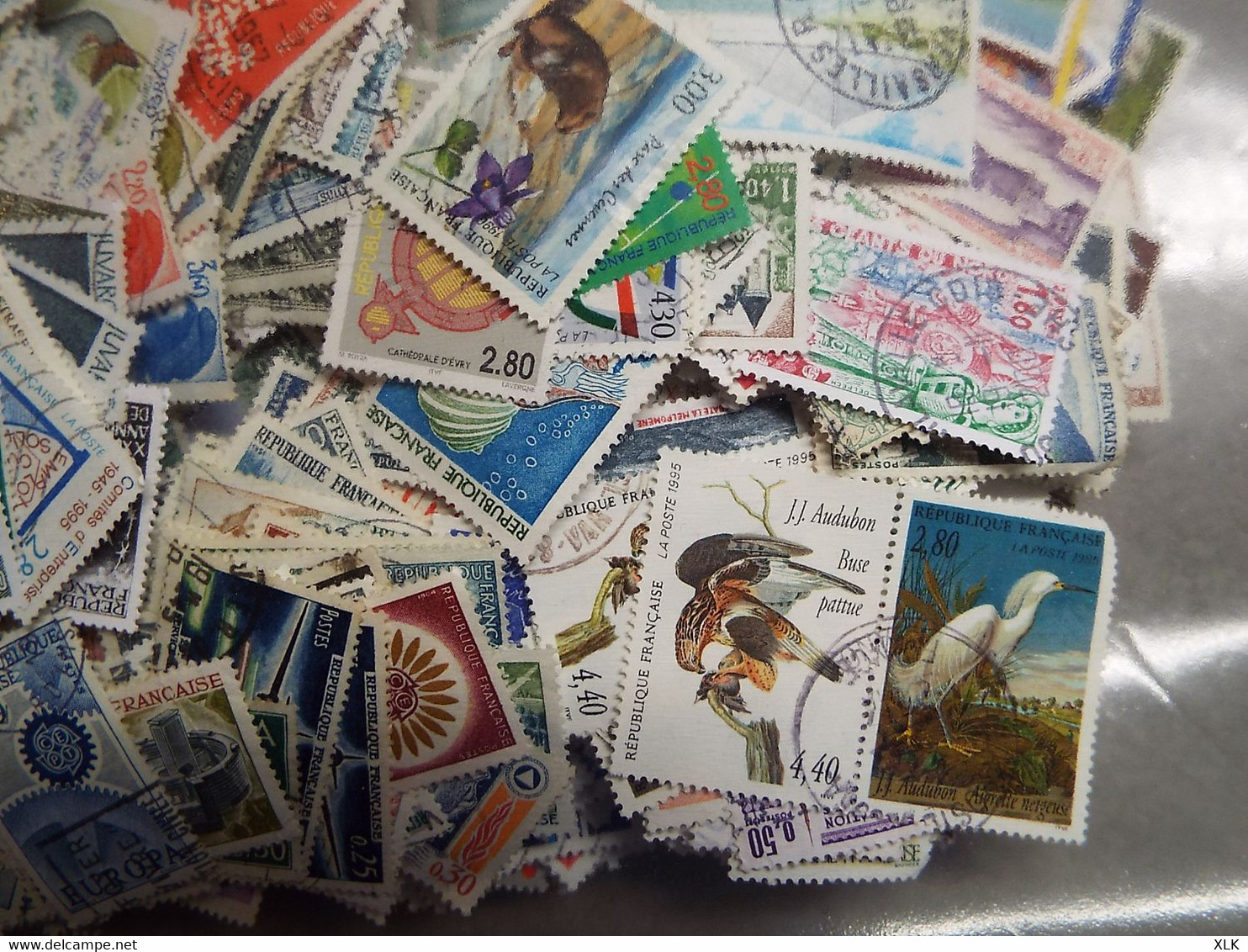 France - 200g De Timbres Français Oblitérés, Environ 2000 - Prix De Départ 1,00€ - Alla Rinfusa (min 1000 Francobolli)