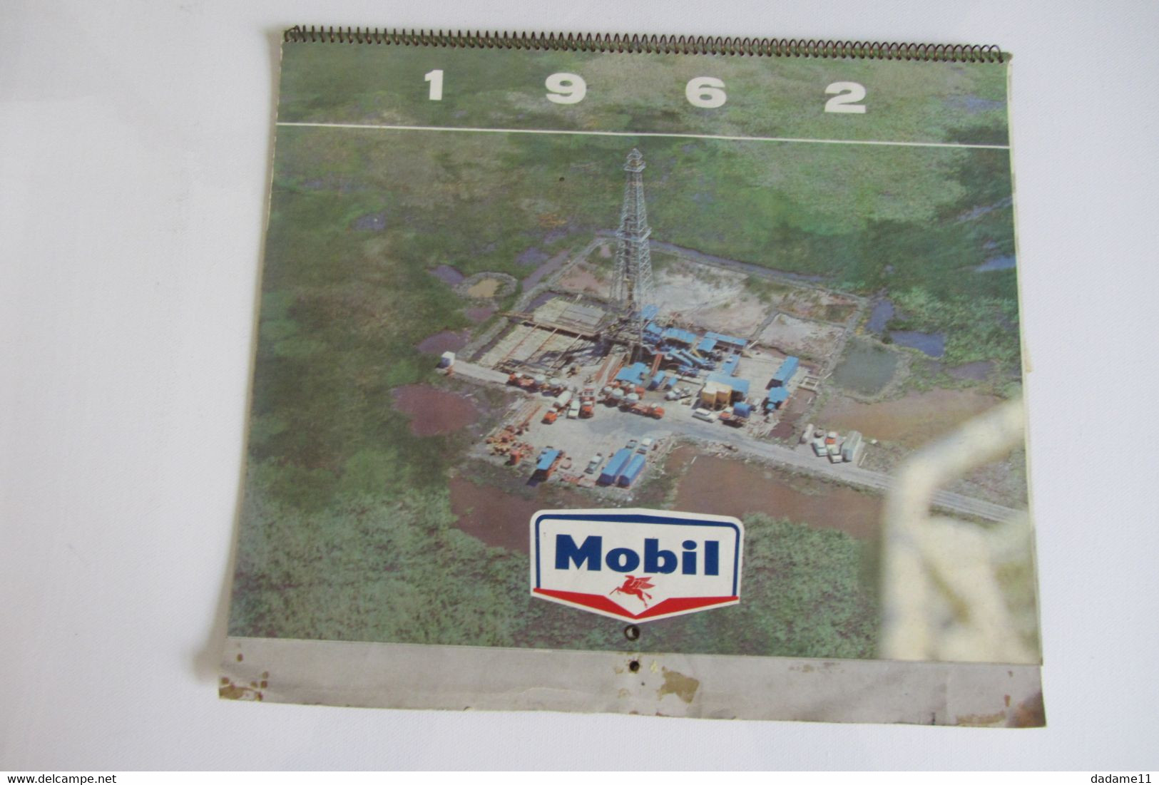 Calendrier Huiles Ou Essences Mobil 1962 - Grand Format : 1961-70