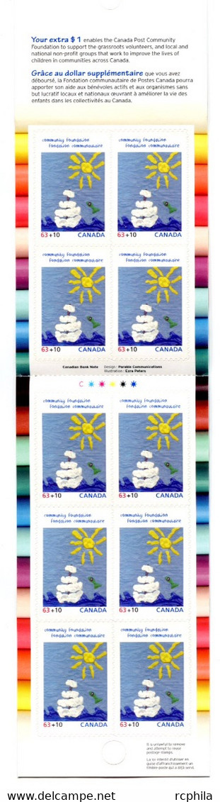 RC 20736 CANADA FONDATION COMMUNAUTAIRE DE POSTES CANADA CARNET COMPLET BOOKLET MNH NEUF ** - Ganze Markenheftchen