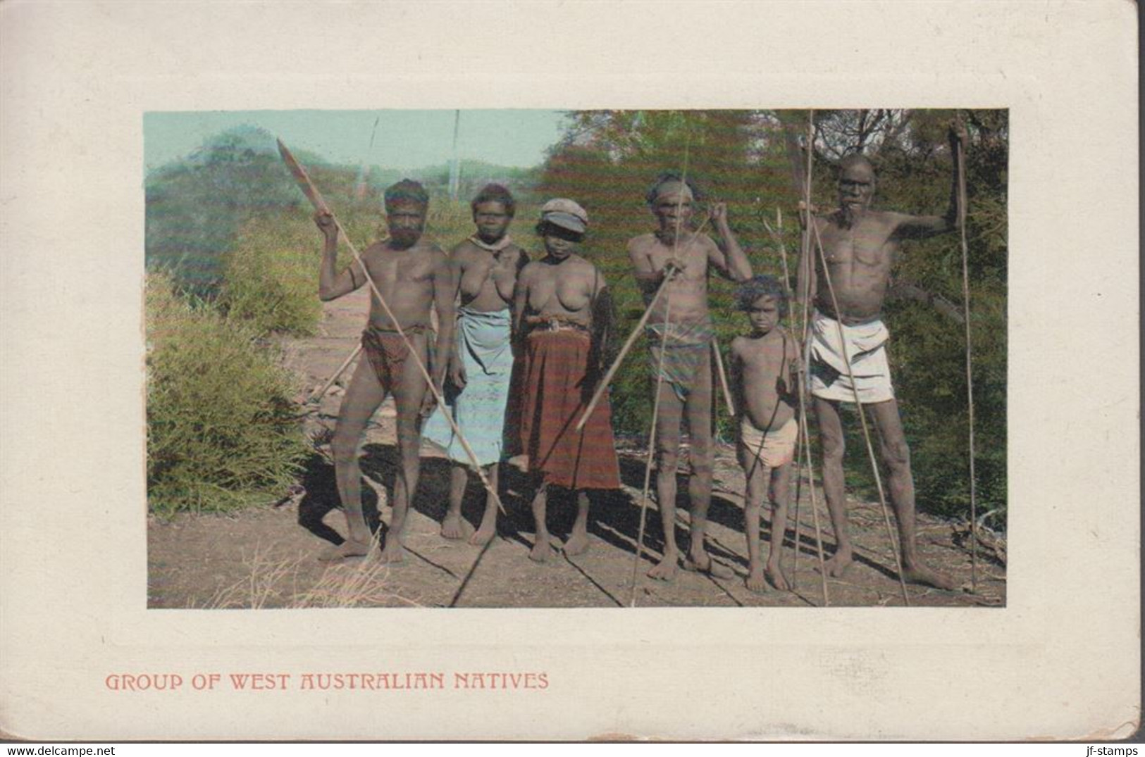 1909. Western Australia. POST CARD With GROUP OF WEST AUSTRALIAN NATIVES To Berlin, G... () - JF417227 - Cartas & Documentos