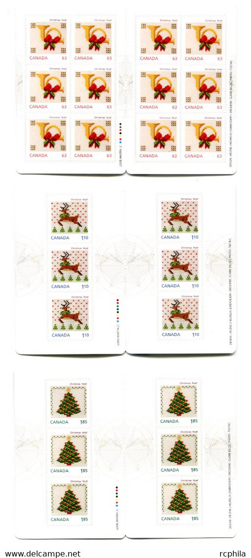 RC 20740 CANADA SÉRIE ARTISANAT DE NOEL CHRISTMAS CRAFTS CARNETS COMPLETS BOOKLETS MNH NEUF * - Carnets Complets