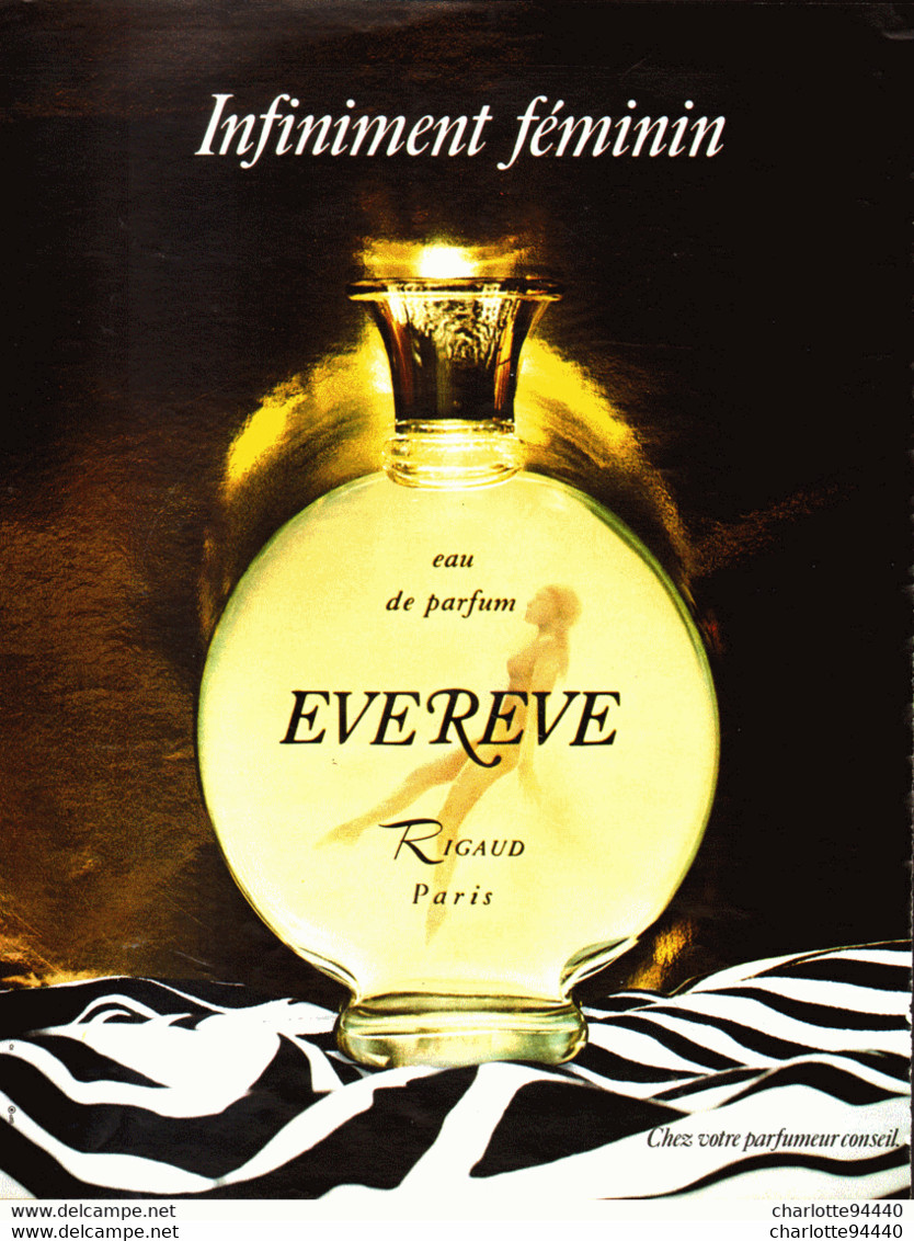 PUB PARFUM   ( EVEREVE ) De " RIGAUD " 1973 ( 1a ) - Non Classés