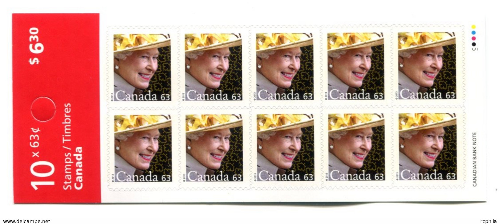 RC 20744 CANADA QUEEN ELIZABETH II CARNET COMPLET BOOKLET MNH NEUF * - Ganze Markenheftchen