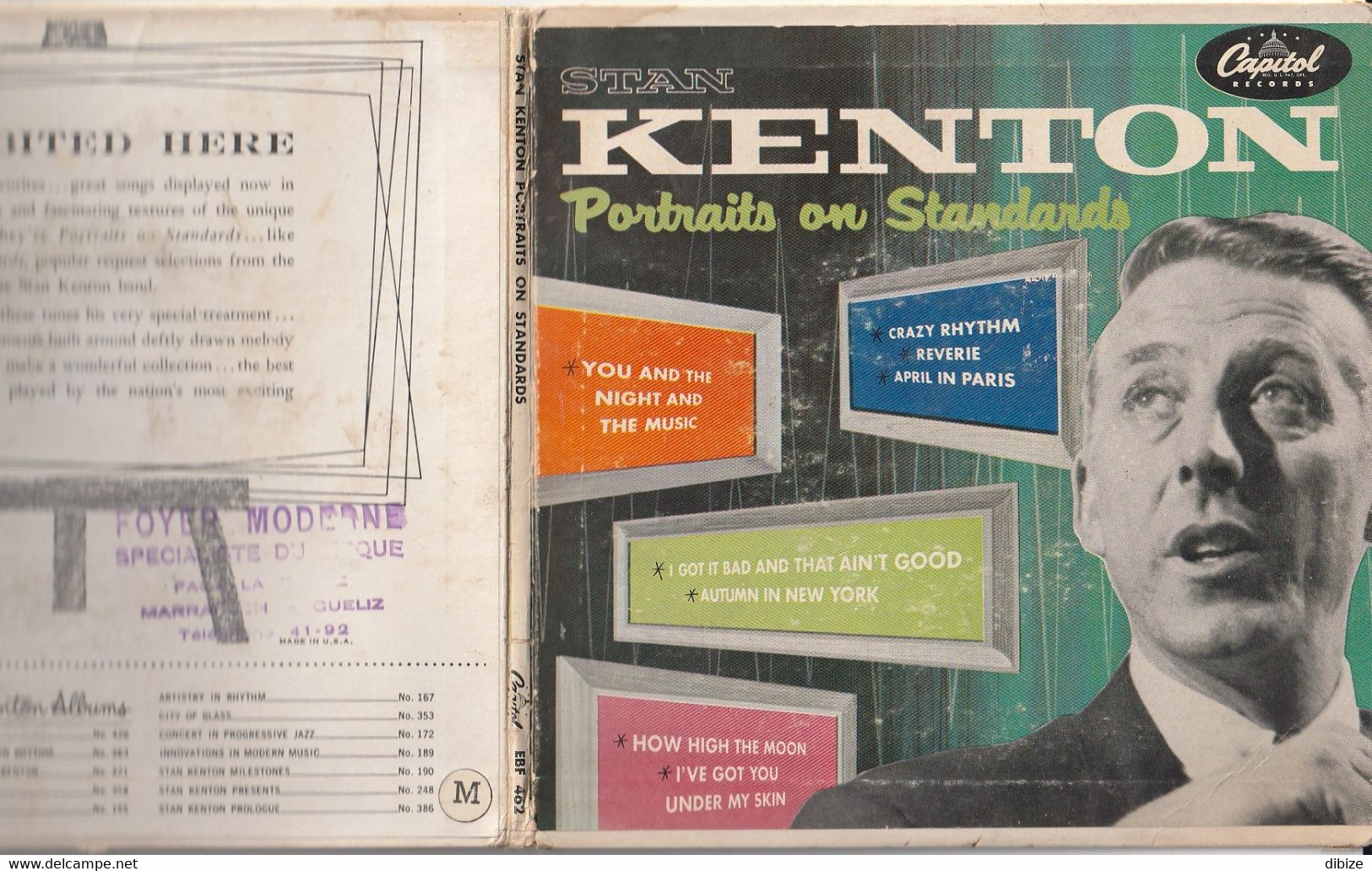 Disque Vinyl  à 45 Tours D'occasion. Musique Jazz. Stan Kenton. Portraits On Standards. 1953. 4 Titres. Etat Moyen. - Jazz