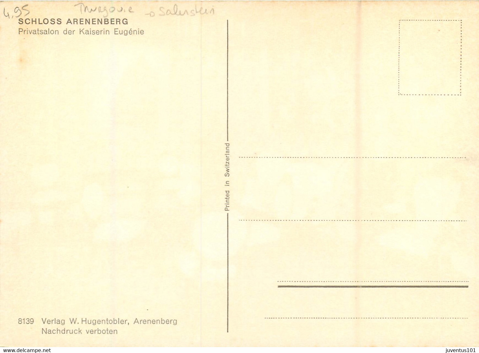 CPSM SCHLOSS ARENENBERG - Privatsalon Der Kaiserin Eugénie - Salenstein    L452 - Salenstein