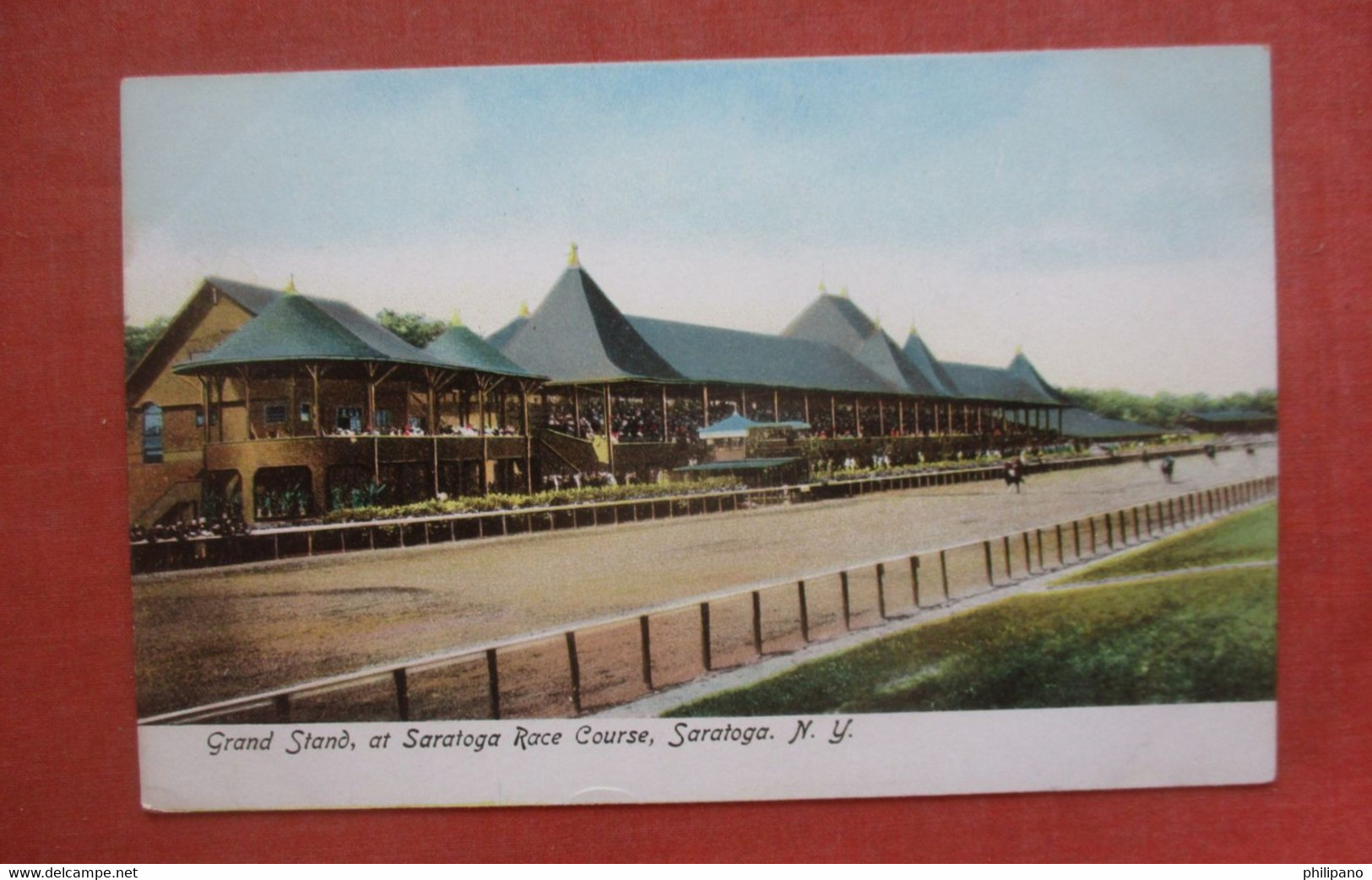 Grand  Stand > Saratoga  Race Track   Saratoga Springs    New York        Ref 4834 - Saratoga Springs