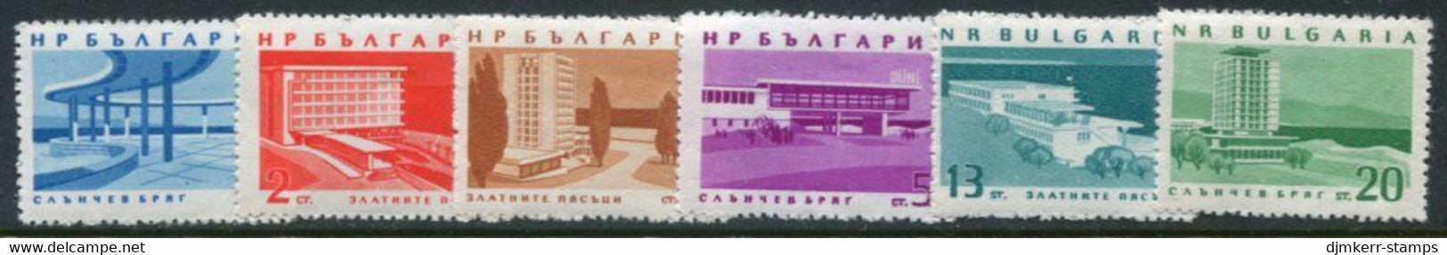 BULGARIA 1963 Resort Buildings  MNH / **.  Michel 1368-73 - Ungebraucht