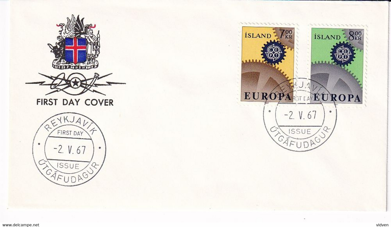 Iceland, First Day Cover, Used - Lettres & Documents