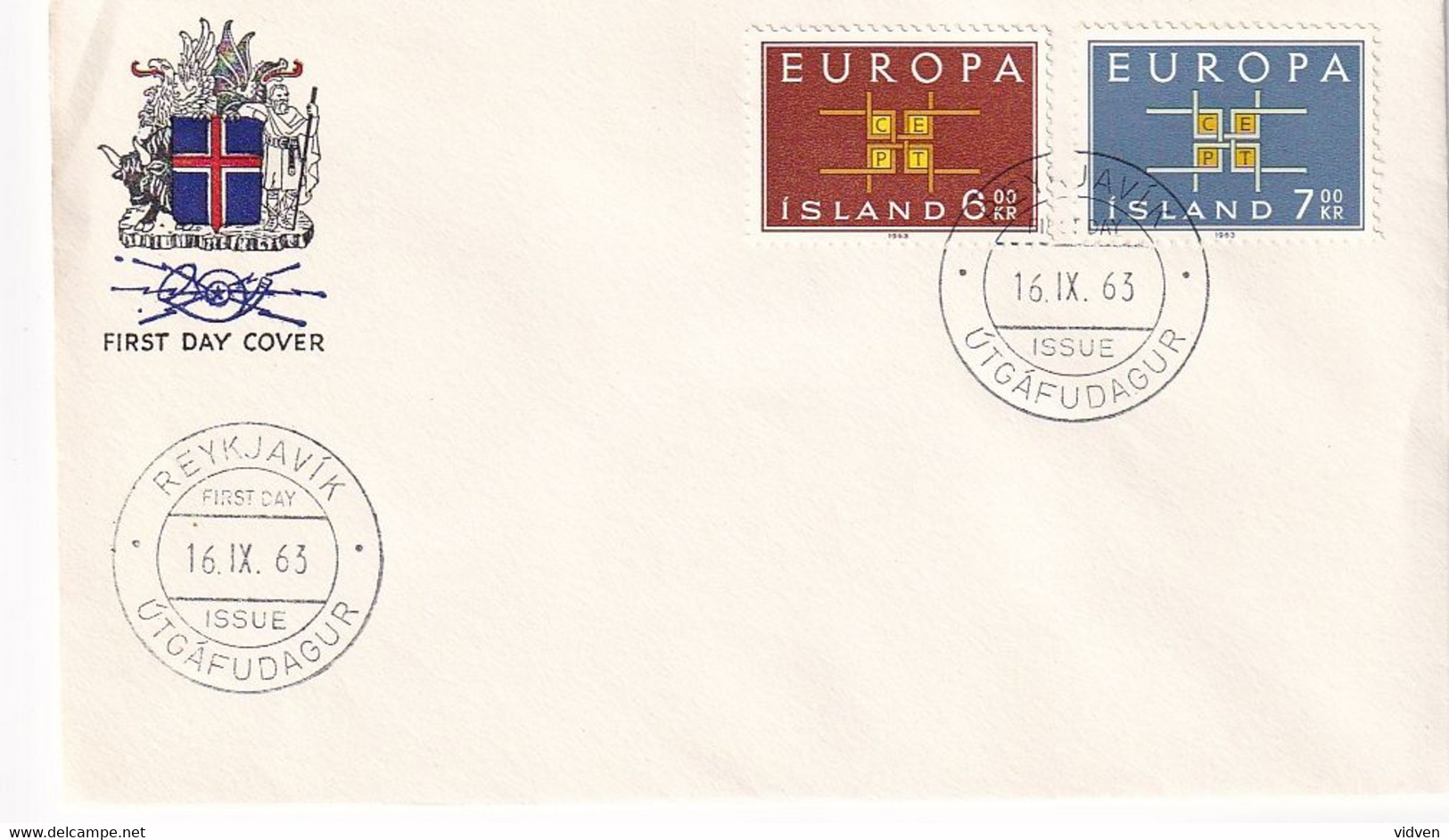 Iceland, First Day Cover, Used - Brieven En Documenten