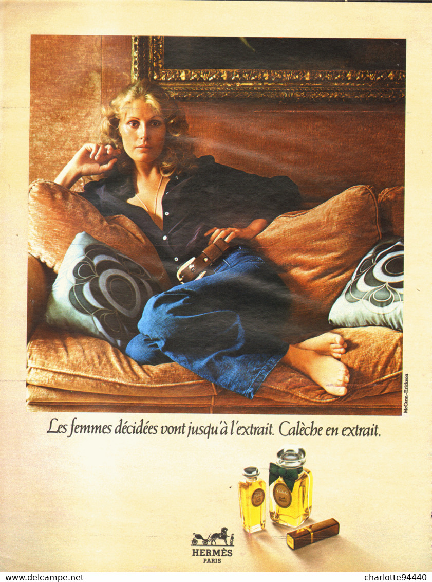 PUB PARFUM   ( CALECHE ) De "  D'HERMES  "  1972 ( 2 ) - Non Classés