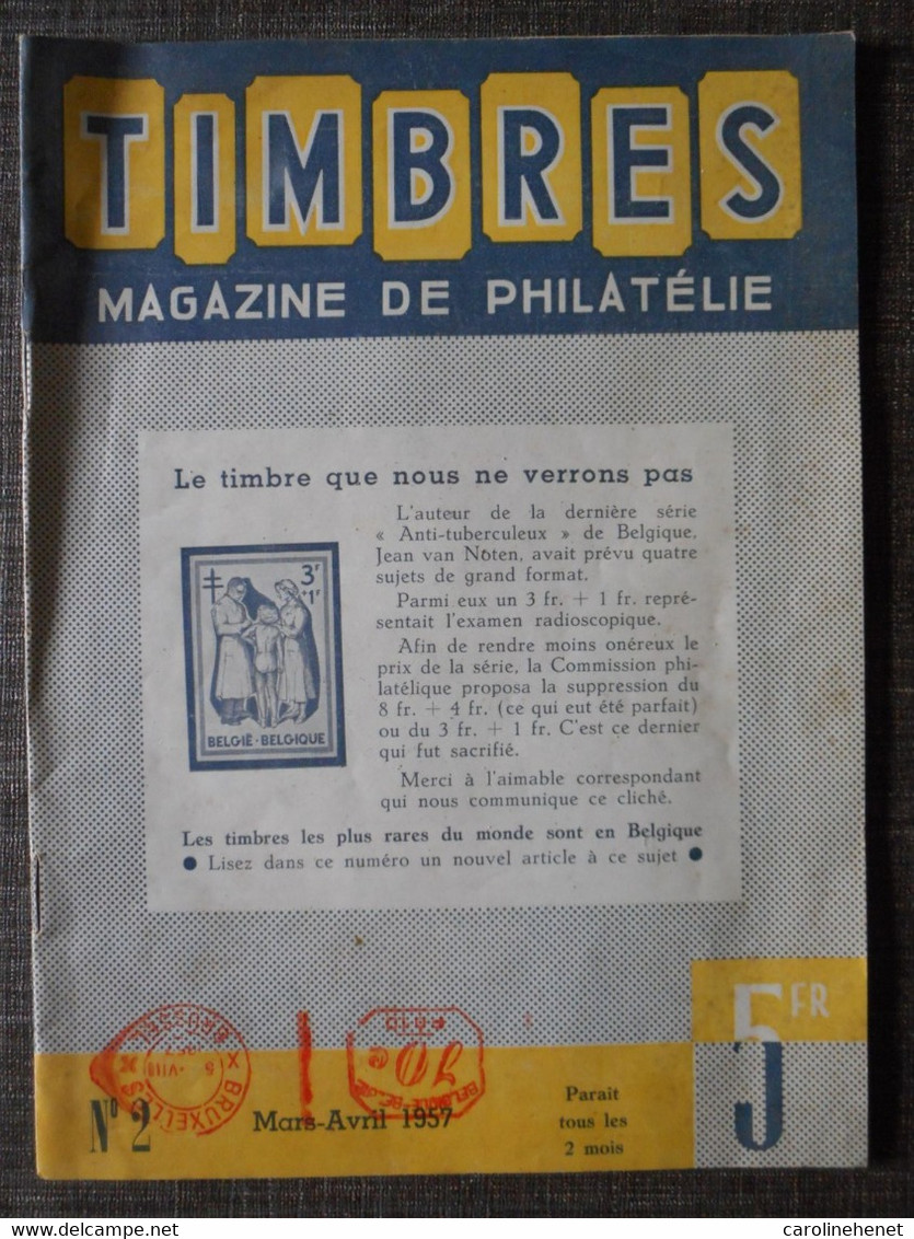 Magazine De Philatélie Belge De 1957 N°2 - Français (àpd. 1941)