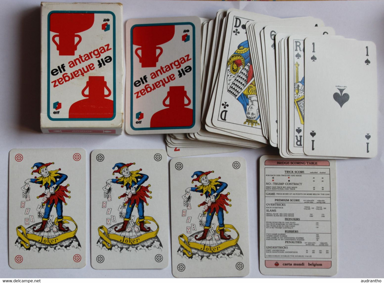 Jeu De 54 Cartes à Jouer Publicitaire Elf Antargaz Carta Mundi - 54 Cards