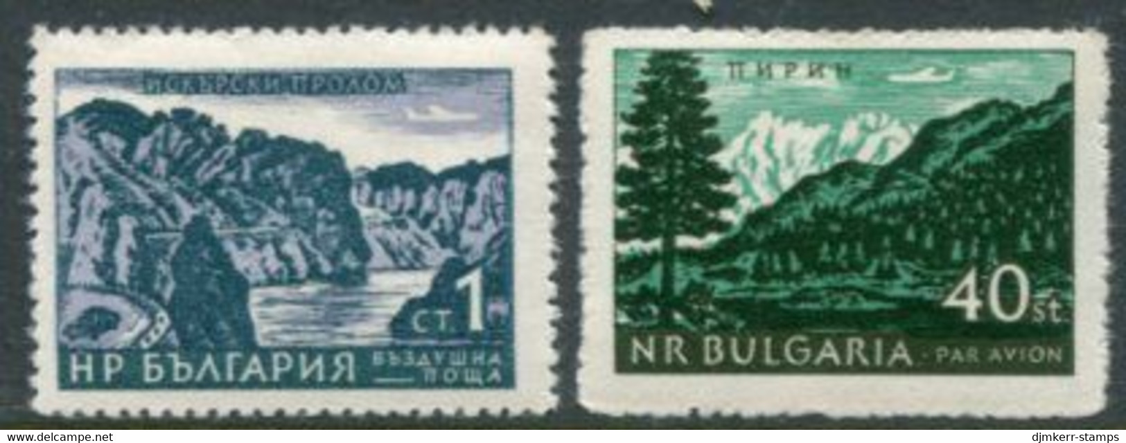 BULGARIA 1962 Landscapes MNH / **.  Michel 1349-50 - Unused Stamps