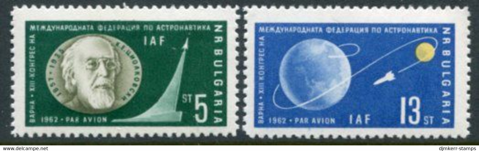 BULGARIA 1962 Aeronautical Congress MNH / **.  Michel 1347-48 - Ungebraucht