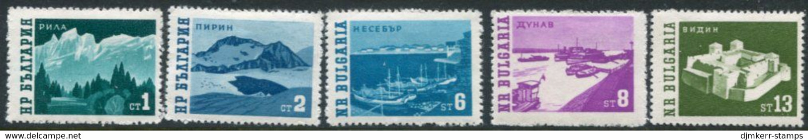 BULGARIA 1962 Landscapes  MNH / **.  Michel 1314-18 - Unused Stamps