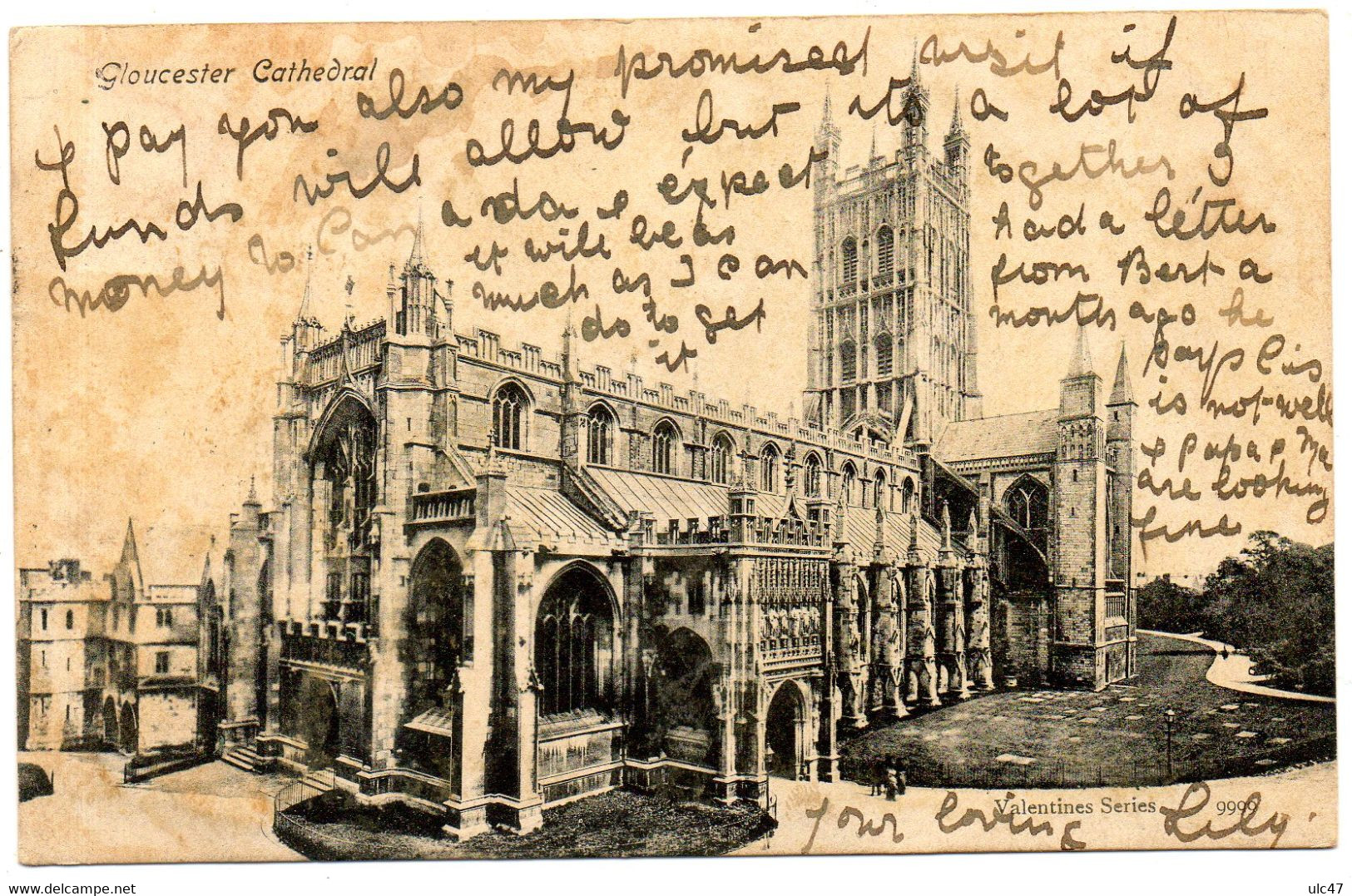 - GLOUCESTER. - Gloucester Cathedral. - Cpa En L'état - Scan Verso - - Gloucester