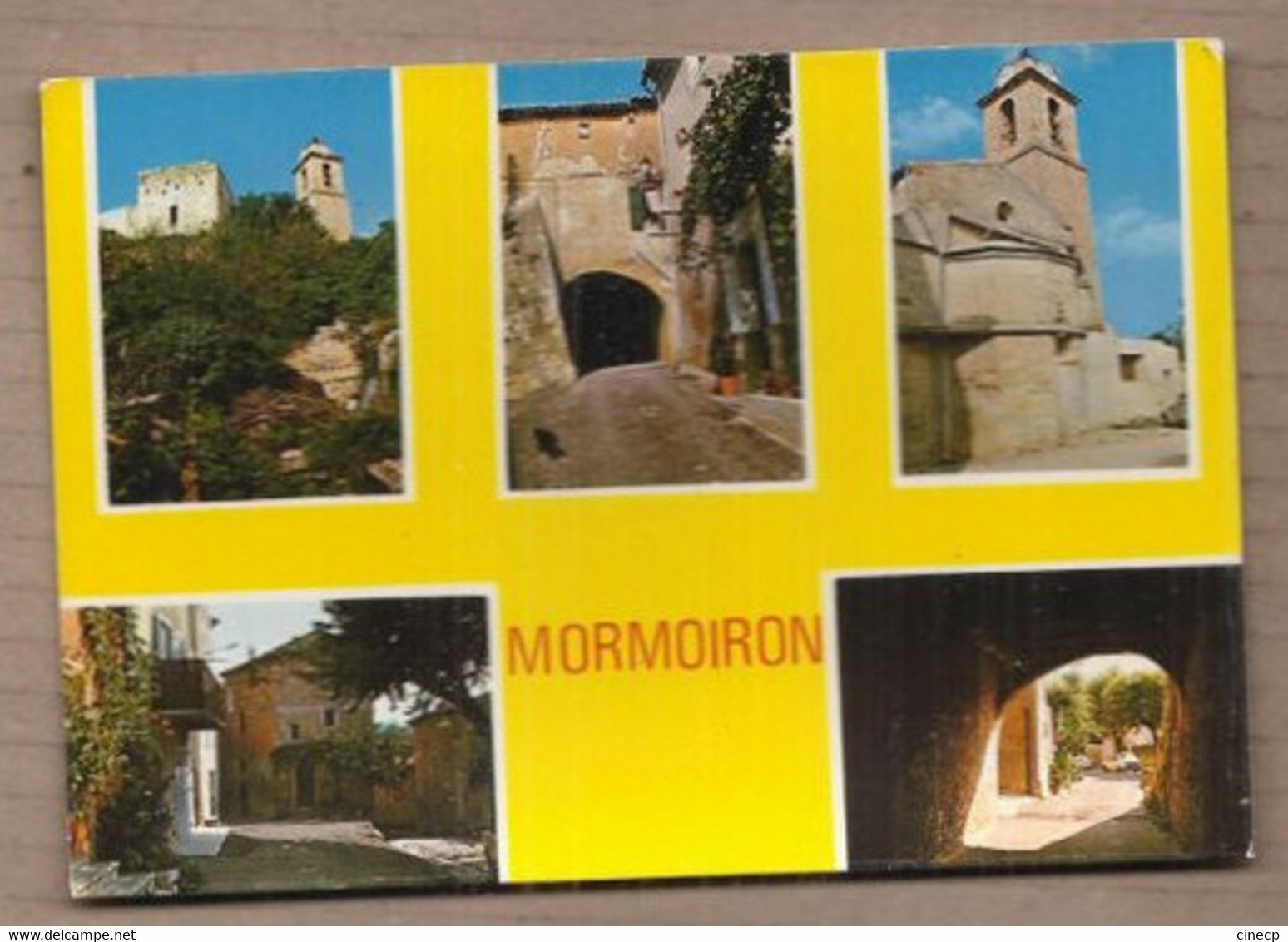 CPSM 84 - MORMOIRON - TB CP Multivue Dont Pénitent Blanc , Le Barry-Haut , L'Eglise Vieille Rue - TB PLANS - Mormoiron