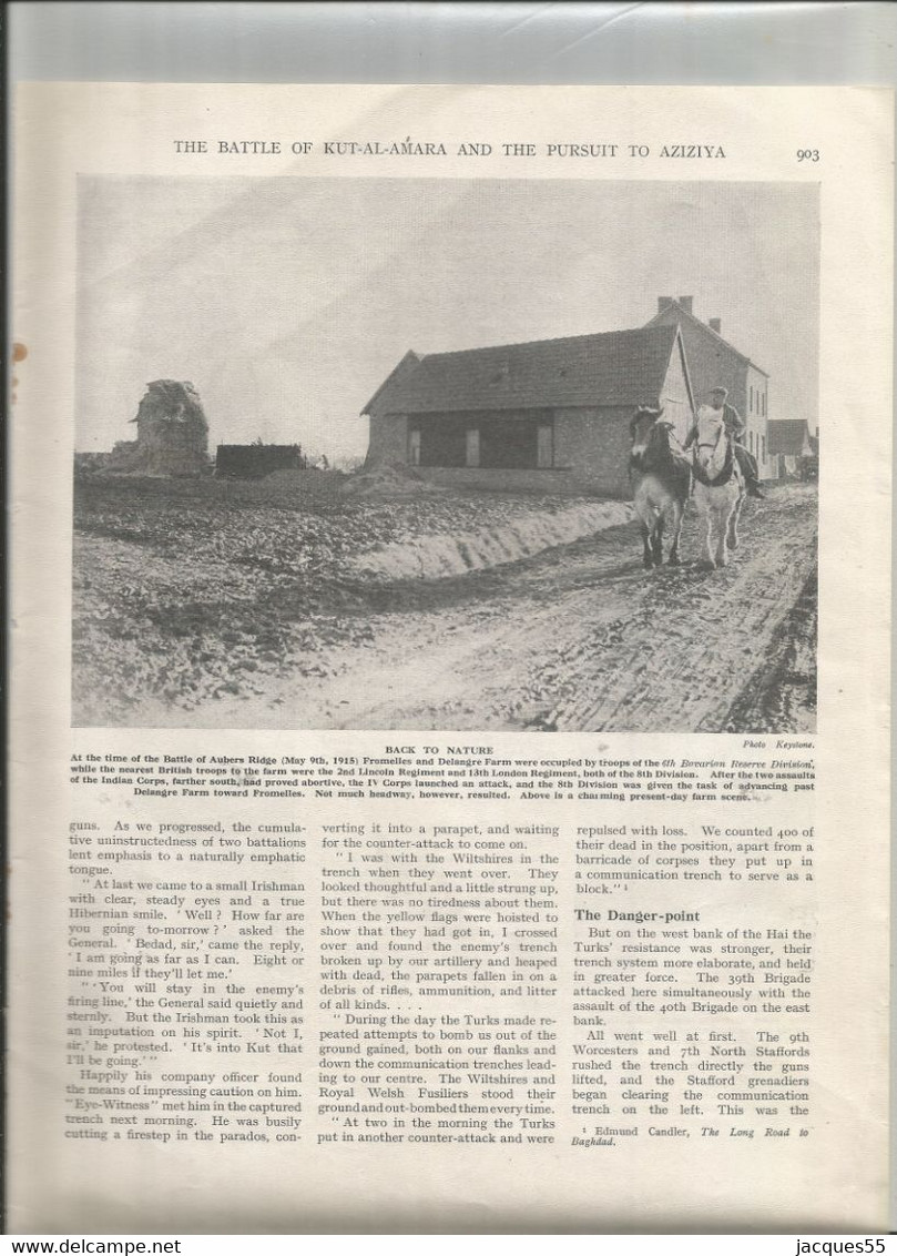 Photo-fromelles-ferme Delangue-document Anglais - Andere & Zonder Classificatie