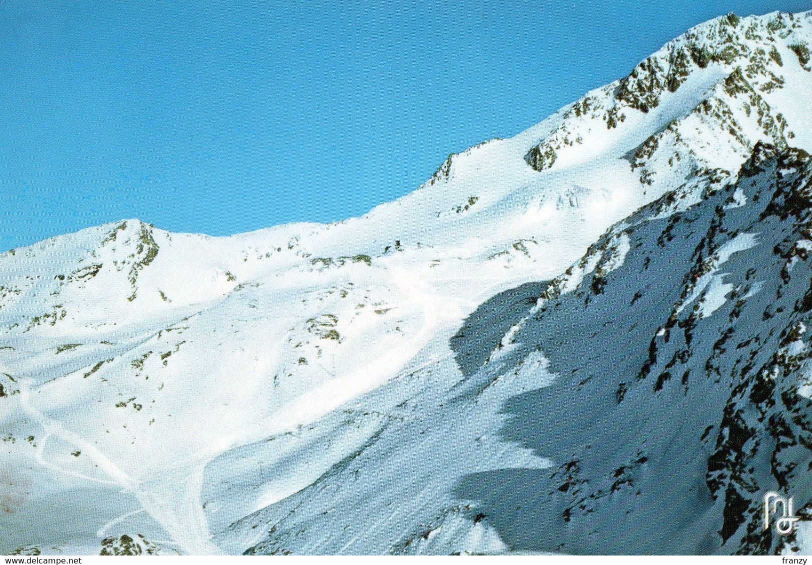 CPM VAL THORENS GLACIER + FLAMME POSTALE CONFLANS/ALBERTVILLE 21/01/1981 VOIR SCAN - Val Thorens