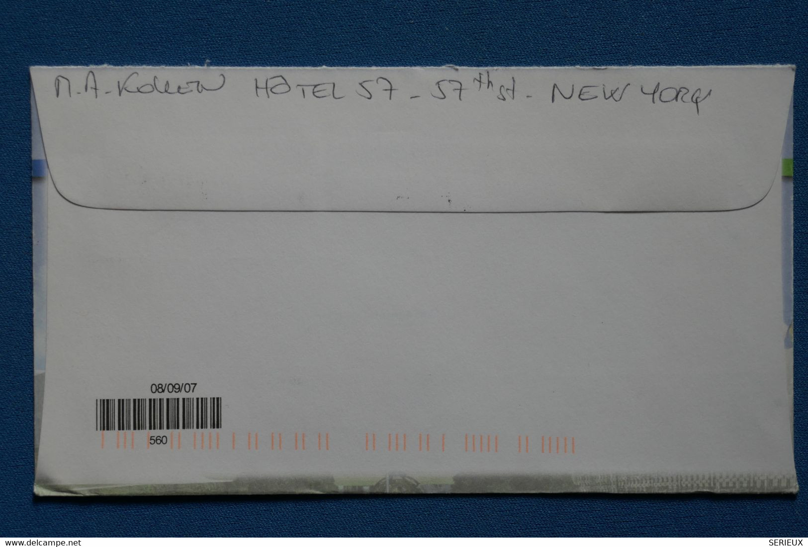 P4 ETATS UNIS NATIONS UNIES BELLE LETTRE 2009  NEW YORK POUR MAREIL FRANCE+ AFFRANCH. PLAISANT - Lettres & Documents