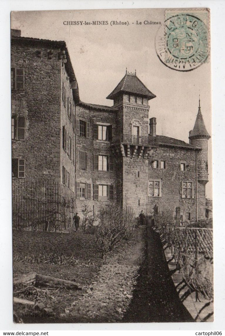 - CPA CHESSY-LES-MINES (69) - Le Château 1905 - - Other & Unclassified