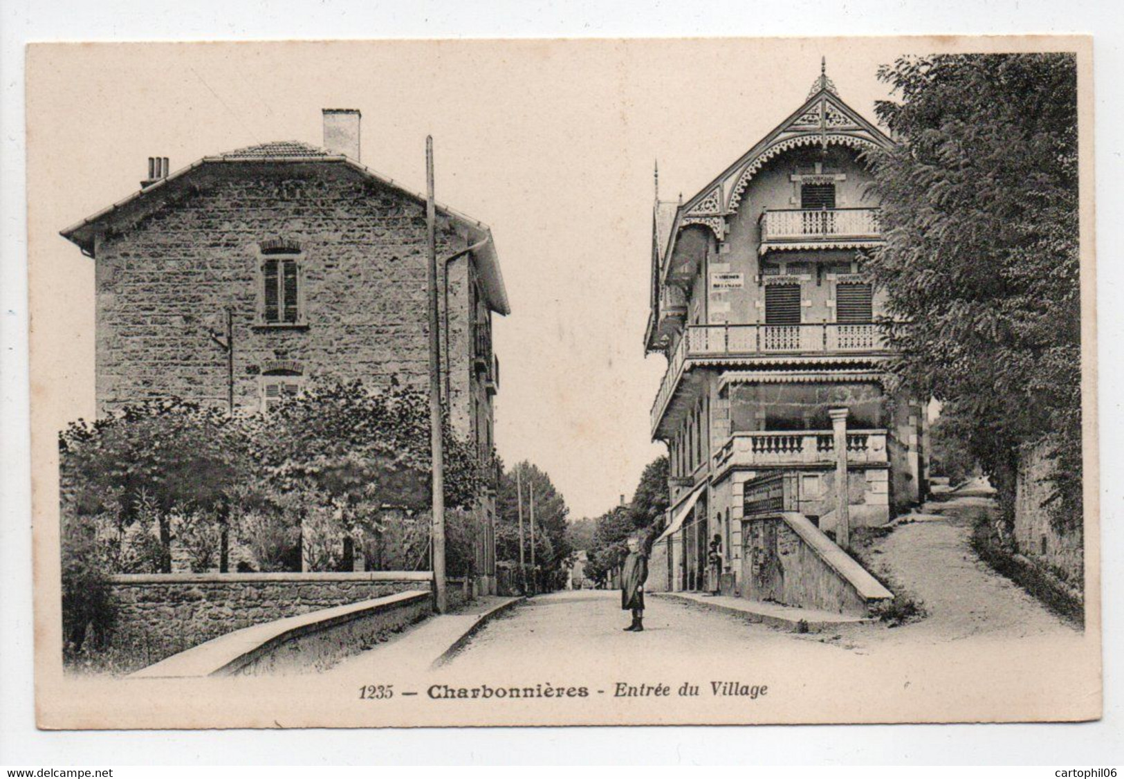 - CPA CHARBONNIÈRES (69) - Entrée Du Village - - Charbonniere Les Bains