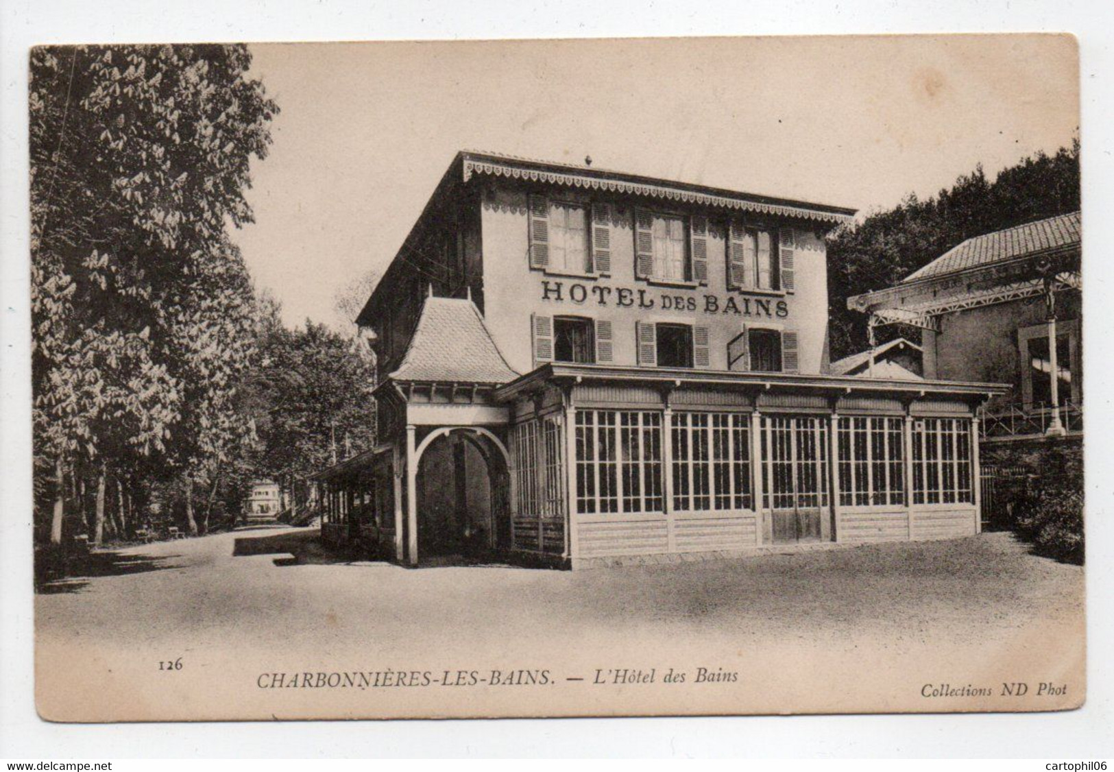 - CPA CHARBONNIÈRES-LES-BAINS (69) - L'Hôtel Des Bains - Photo Neurdein 126 - - Charbonniere Les Bains
