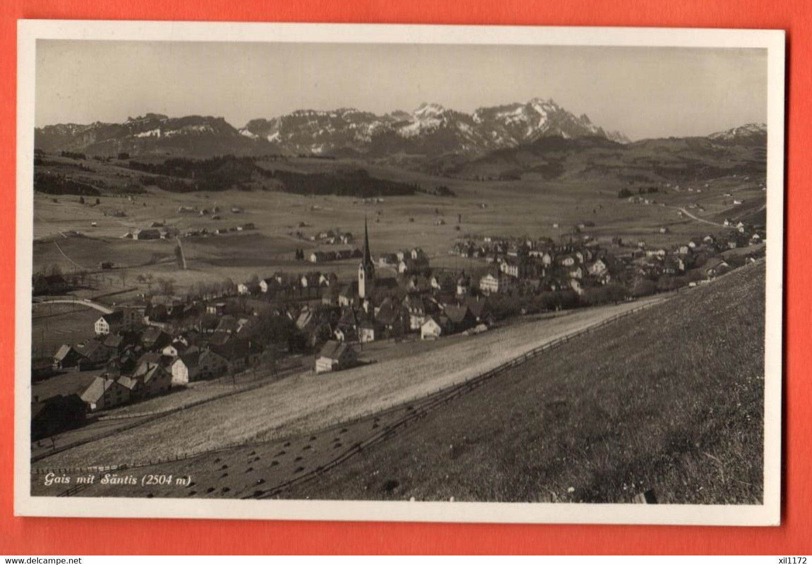 ZME-29  Gais Mit Säntis. Gelaufen 1936 Photoglob H1883 - Gais