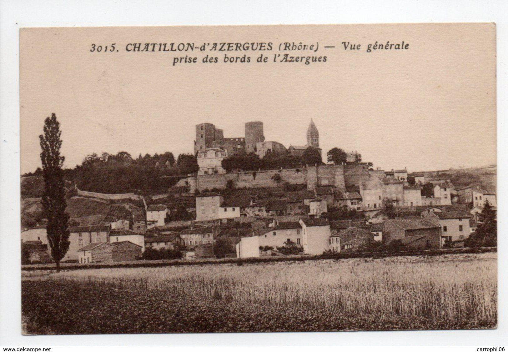 - CPA CHATILLON-D'AZERGUES (69) - Vue Générale Prise Des Bords De L'Azergues - Edition Goutagny 3015 - - Other & Unclassified